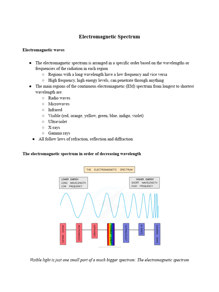 Electromagnetic Spectrum | PDF | Electromagnetic Radiation ...
