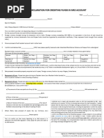 NRO Cash Deposit Declaration Form | PDF | Business | Law