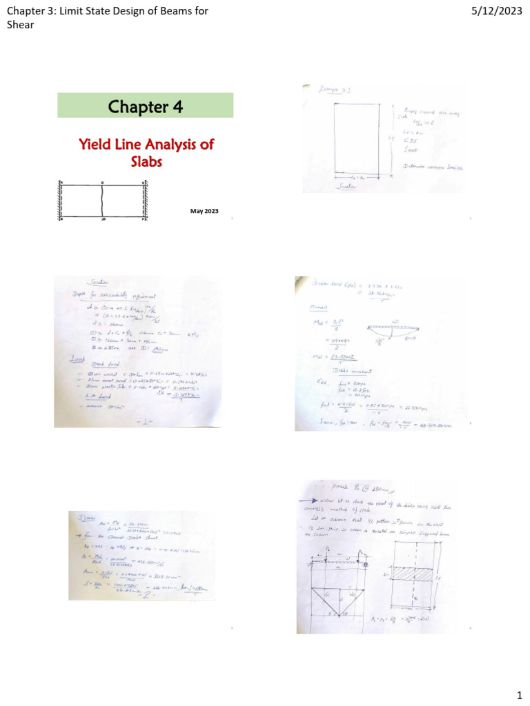 Yield Line Additional Examples (2) | PDF | Beam (Structure) | Euclidean ...