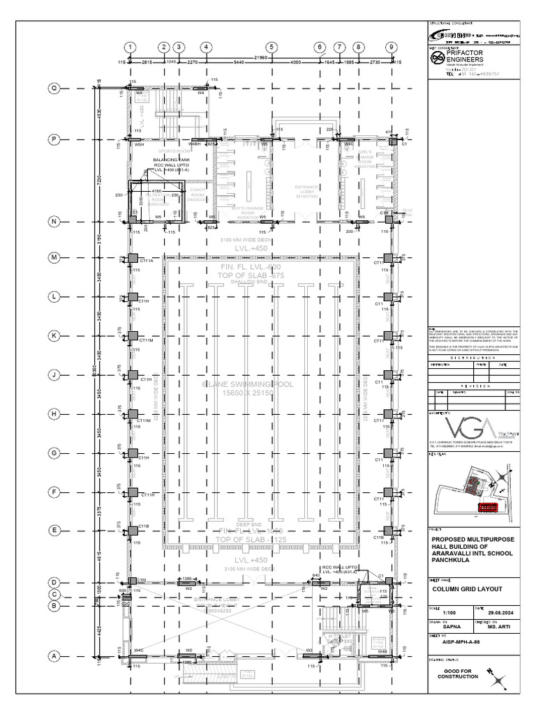 Column Grid Layout Plan 29.08.2024 | PDF