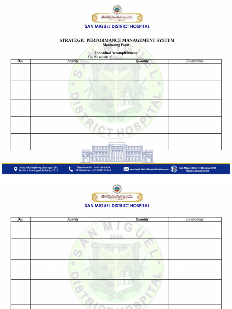 Updated Spms Blank | PDF