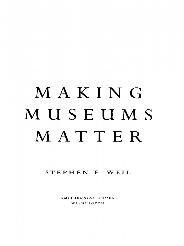 Making Museums Matter | PDF | Museum | The Arts