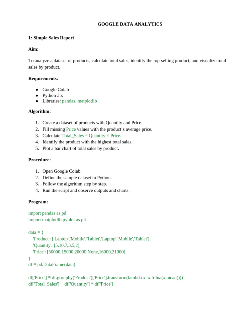 Google Data Analytics | PDF | Statistics | Data Analysis