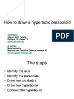 How To Draw A Hyperbolic Paraboloid