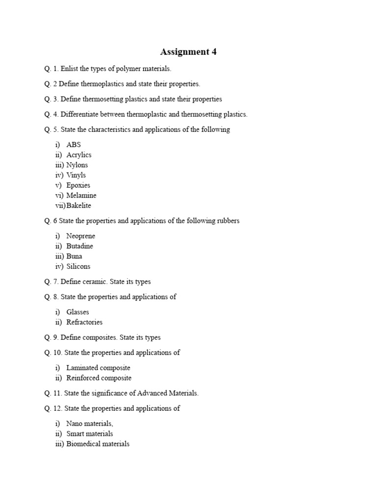 MEM Assignment 4.Docx | PDF
