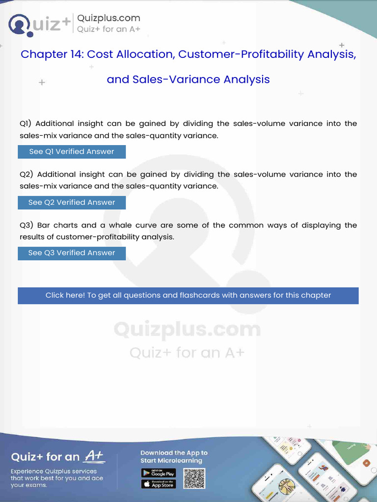 Additional Insight Can Be Gained by Dividing the Salesvolume Variance ...