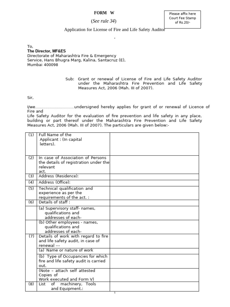 Form W and Checklist. (1) | PDF | Sole Proprietorship | Reserve Bank Of ...
