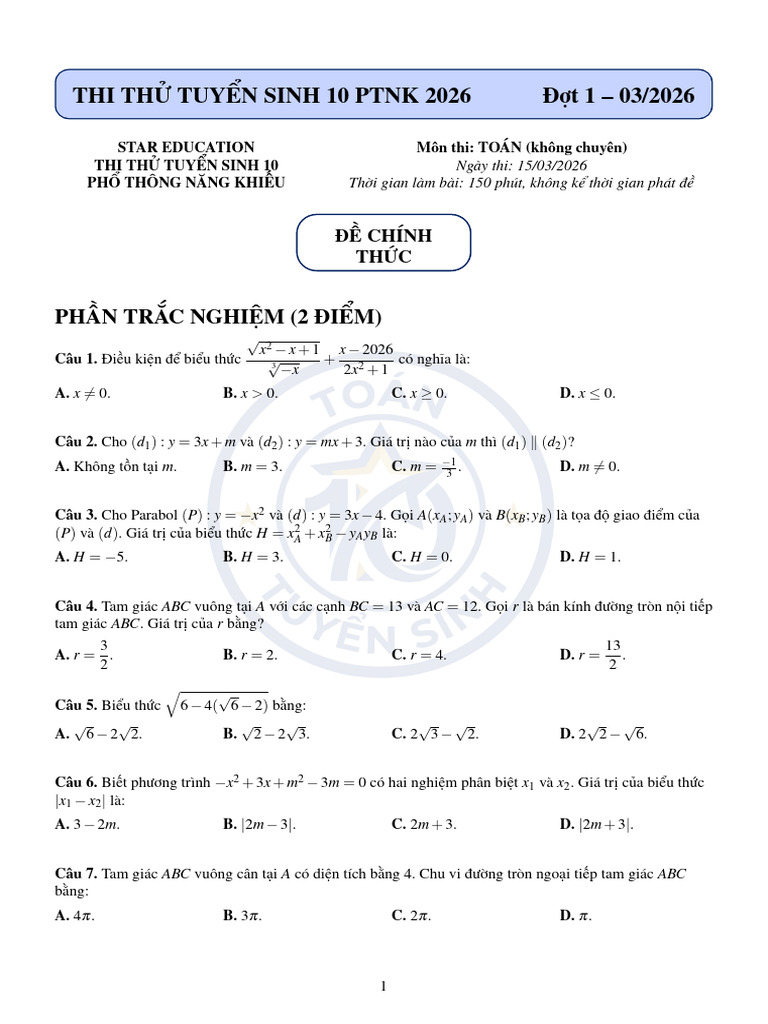 TOán (1) | PDF