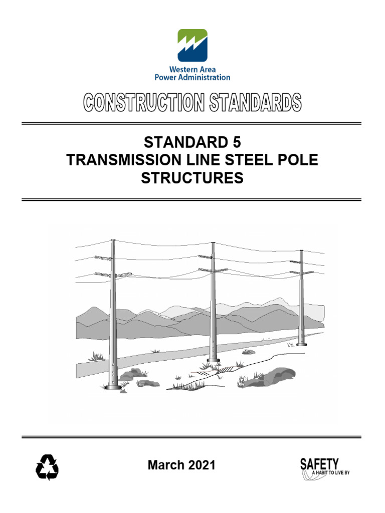 Chapter 5-Transmission Line Steel Pole Structures | PDF | Strength Of ...