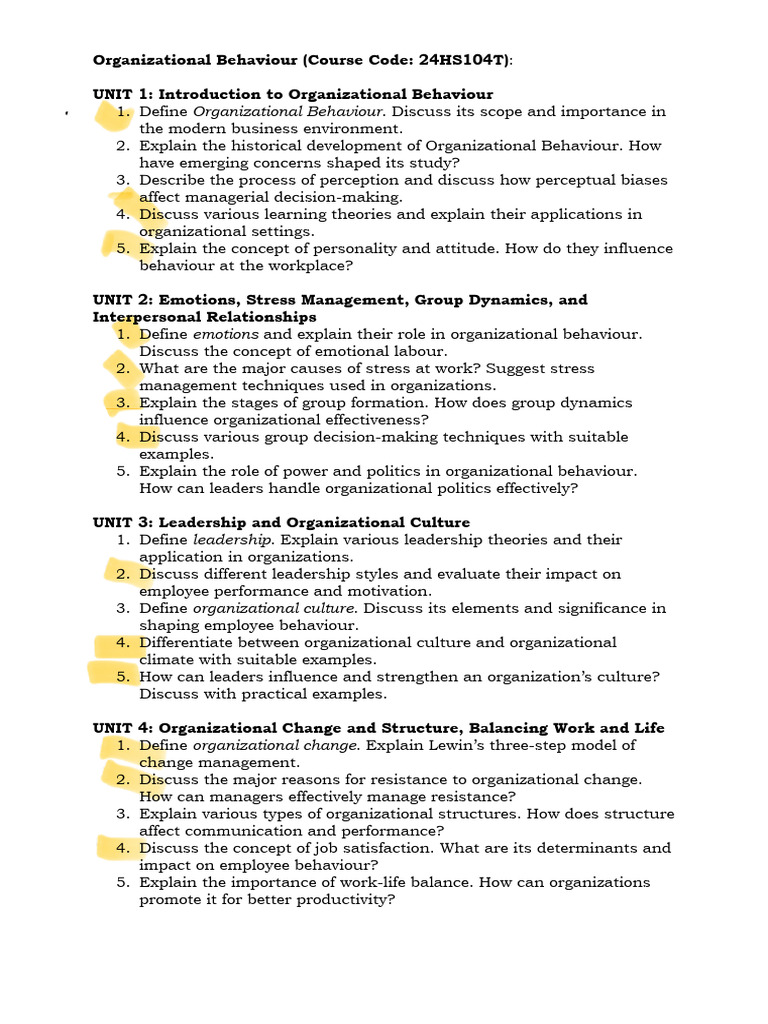 Final Assignment of OB | PDF | Organizational Behavior | Leadership