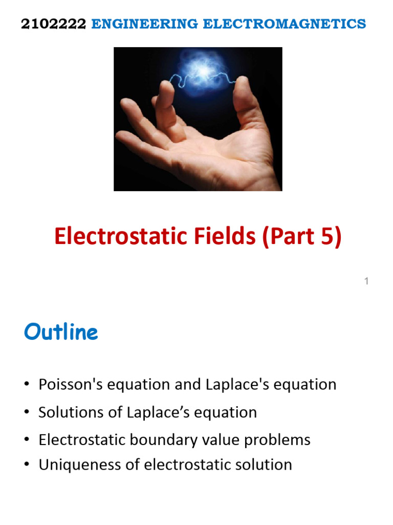 Lecture 06 - Electrostatic Fields (Part 5) | PDF | Differential ...