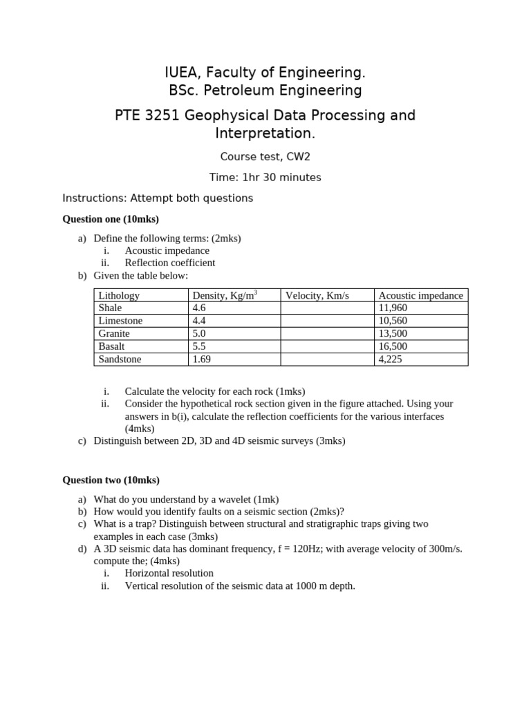 Course Test, 2026 | PDF