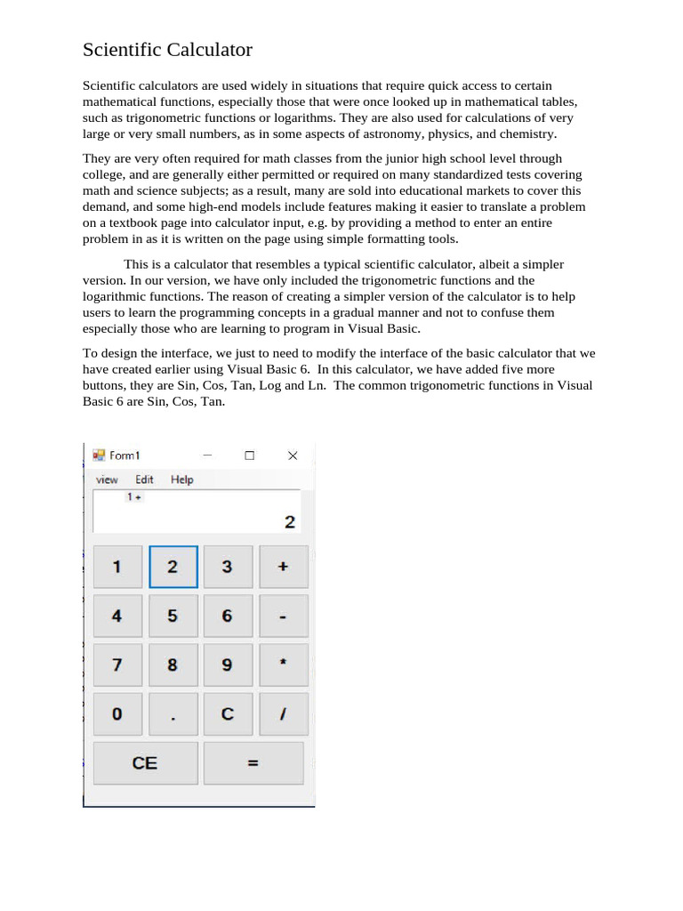 Scientific Calculator | PDF