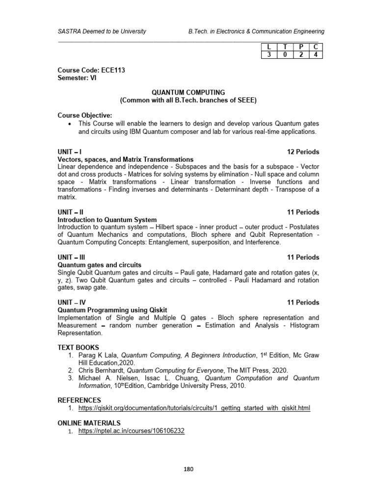 ECE113 - Quantum Computing (1) | PDF | Quantum Computing | Matrix ...