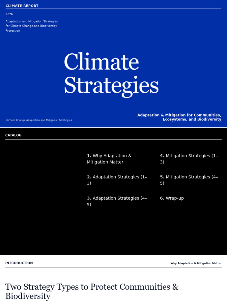 Climate Change Adaptation and Mitigation Strategies | PDF | Climate ...