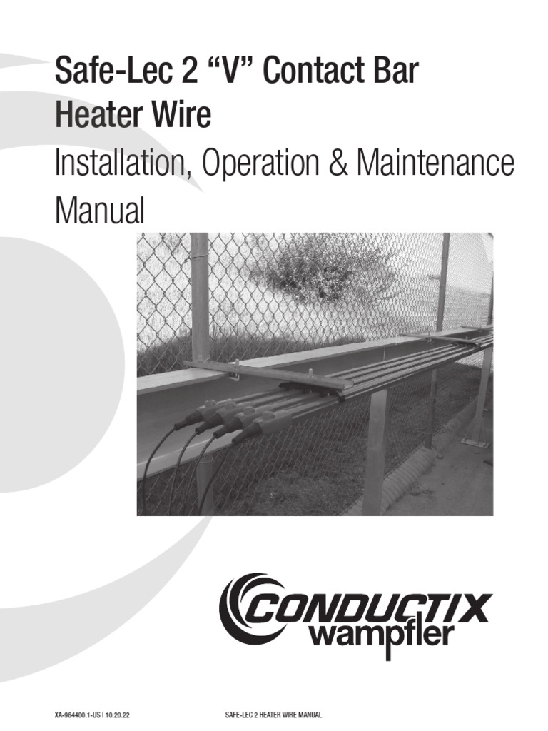 Manual - Conductor Bar Safe-Lec 2 Heater Wire | PDF | Legal Liability ...
