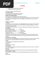Letter Writing Guide for Class 9 | PDF | Paragraph | Human Communication