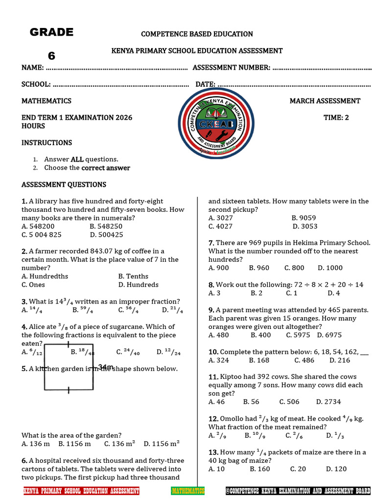 Grade 6 Mathematics | PDF