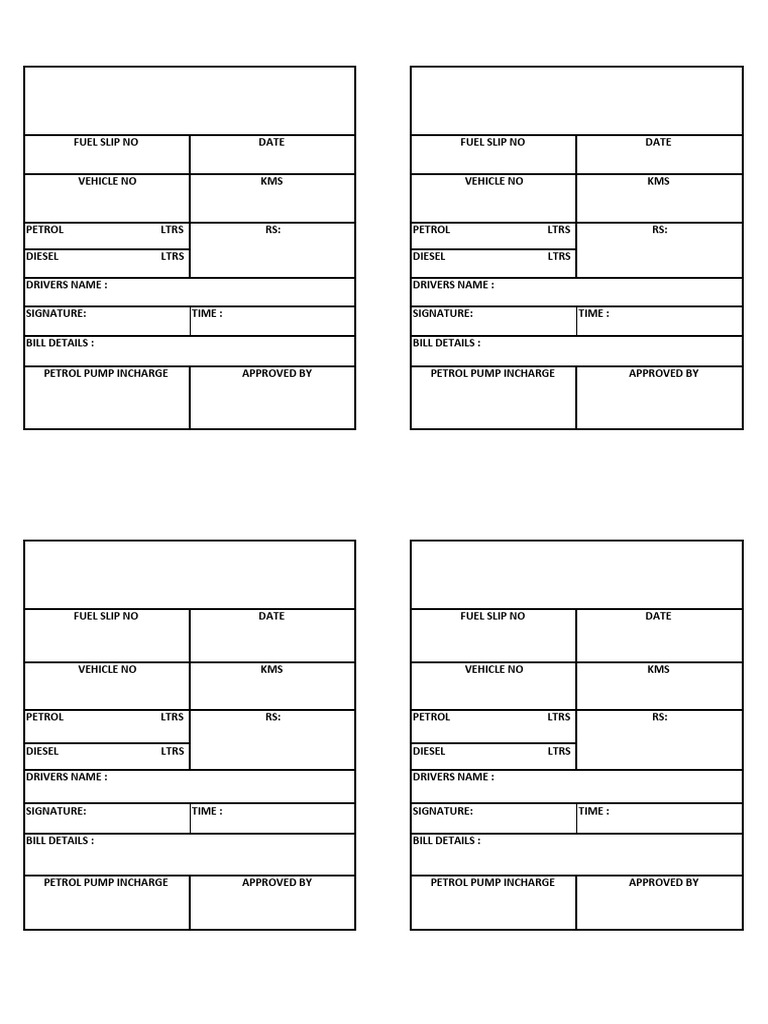 Fuel Slip Copy | PDF