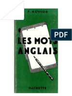 Langues Anglais Hachette Les Mots Anglais (20 000 Mots) F Novion