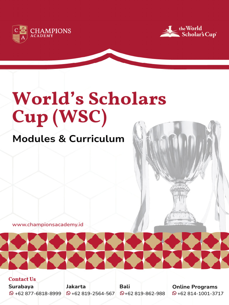FINAL WSC Course & Curriculum - Updated Jan 2026 | PDF | Essays | Cognition