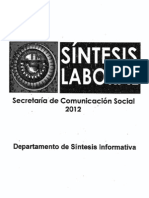 Síntesis Laboral CTM 13 Agosto 2012