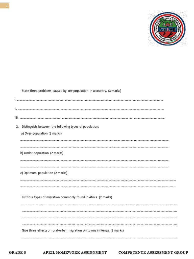 Grade 8 Sst t1 Assignment (1) | PDF