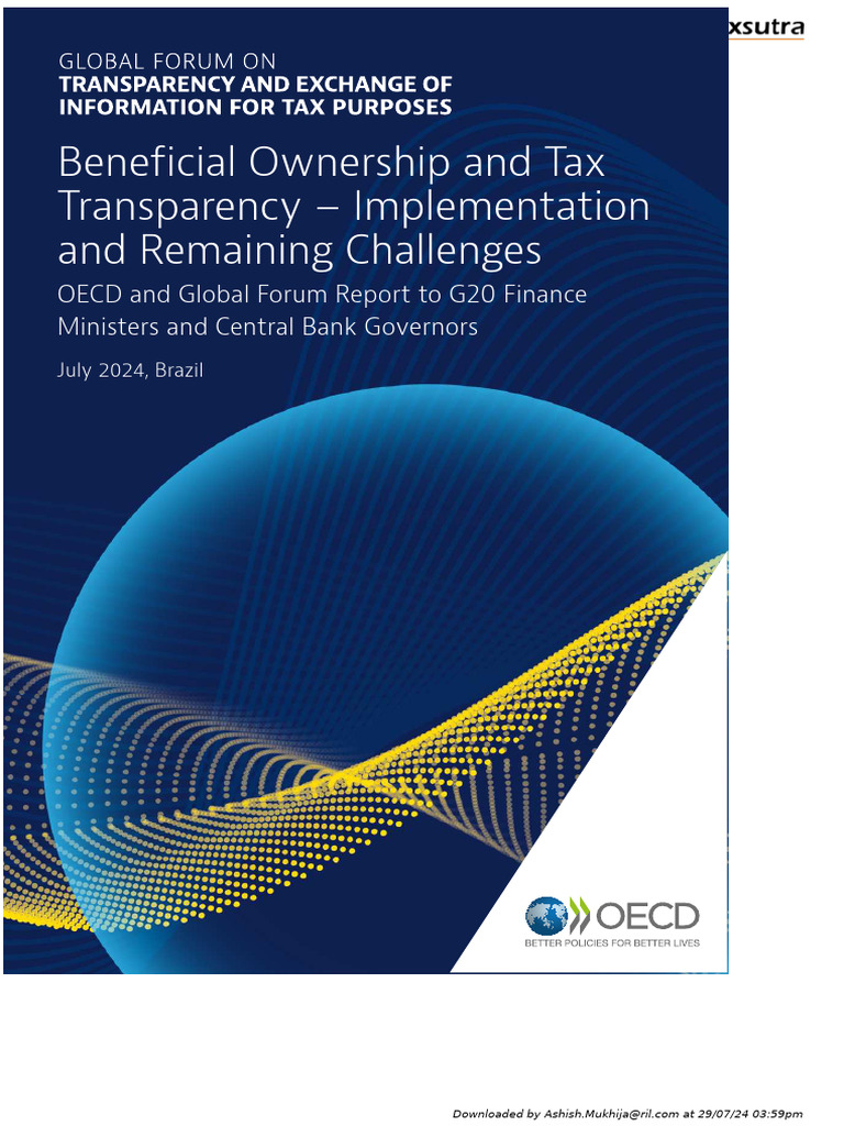 Beneficial Ownership and Tax Transparency Report | PDF