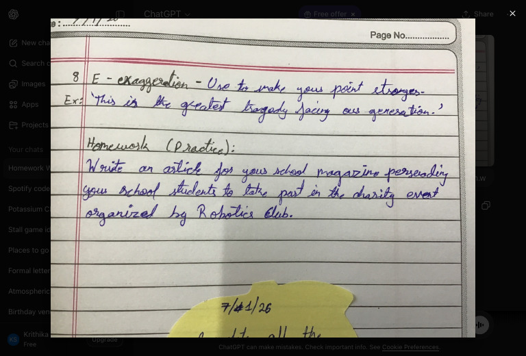 Homework Writing Points | PDF