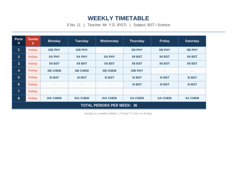 Timetable | PDF