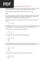 Calculate Square Root