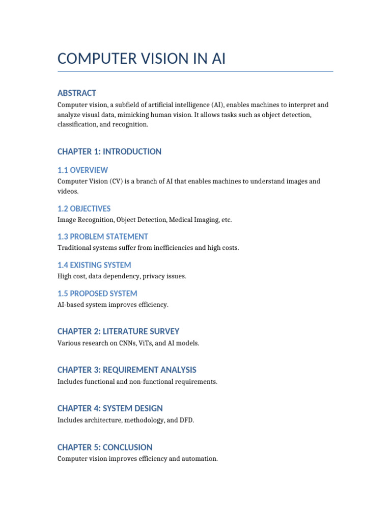 Computer Vision Report | PDF