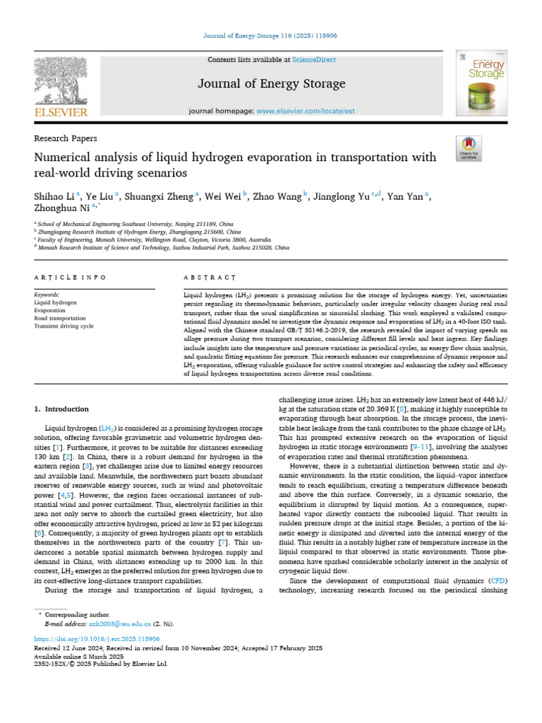2025 - Numerical Analysis of Liquid Hydrogen Evaporation in ...