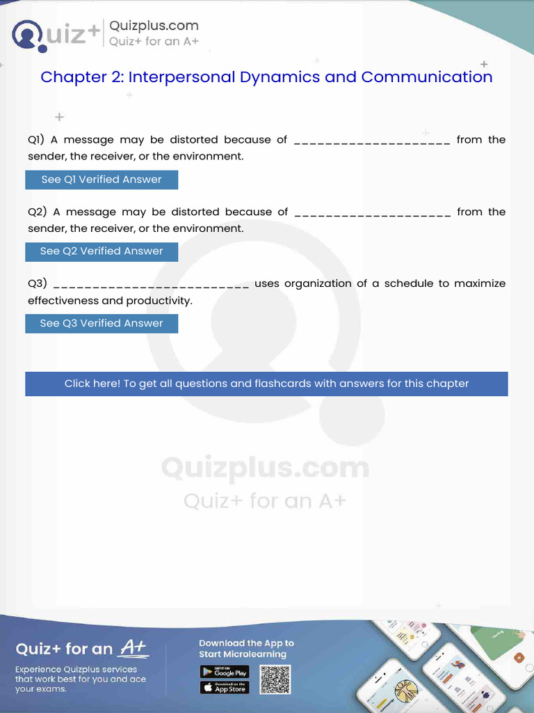 A Message May Be Distorted Because of From the Sender the Receiver or ...