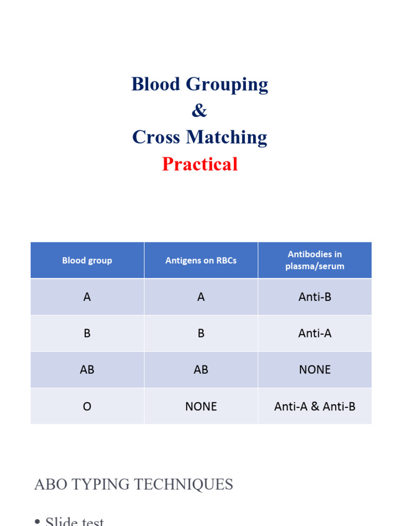 Blood Grouping Practical ECE2 Dr Amr Alnoby 2025 | PDF | Blood Plasma ...