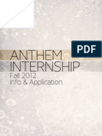 Anthem Internship Application