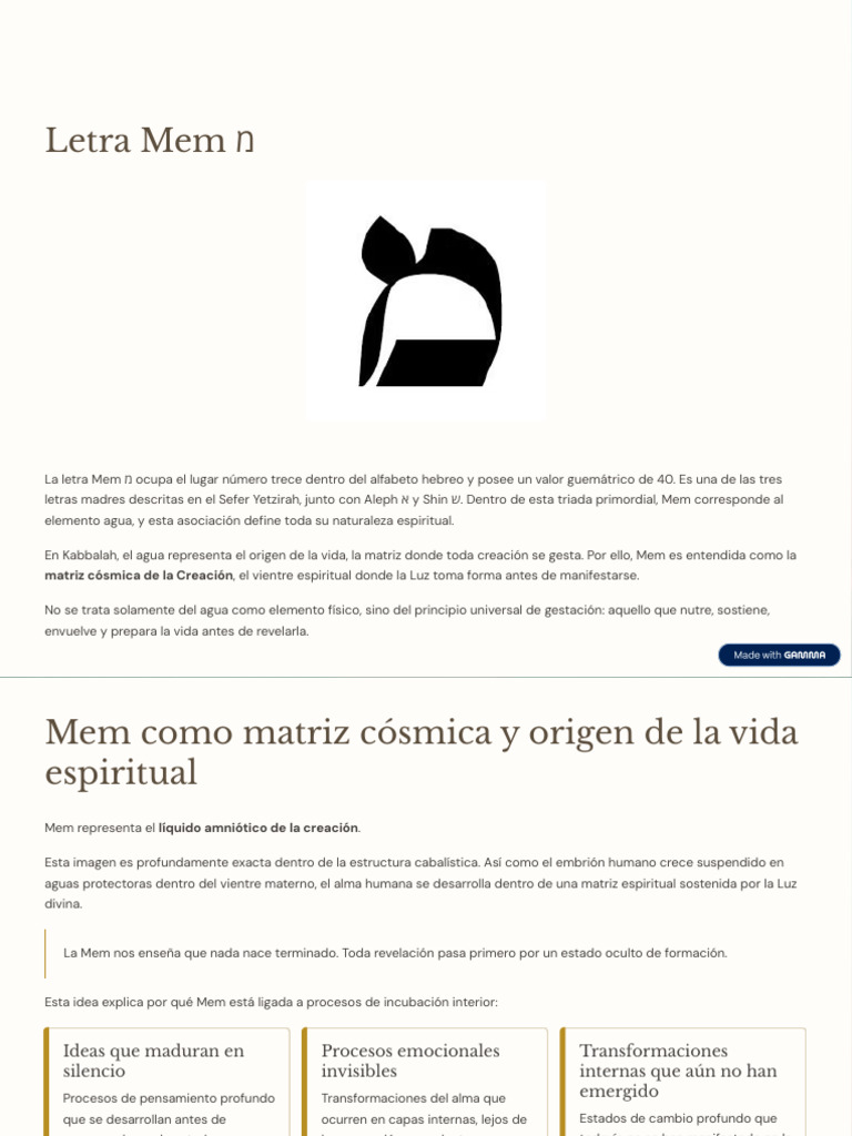 Letra-Mem | PDF | Kábala | Amor