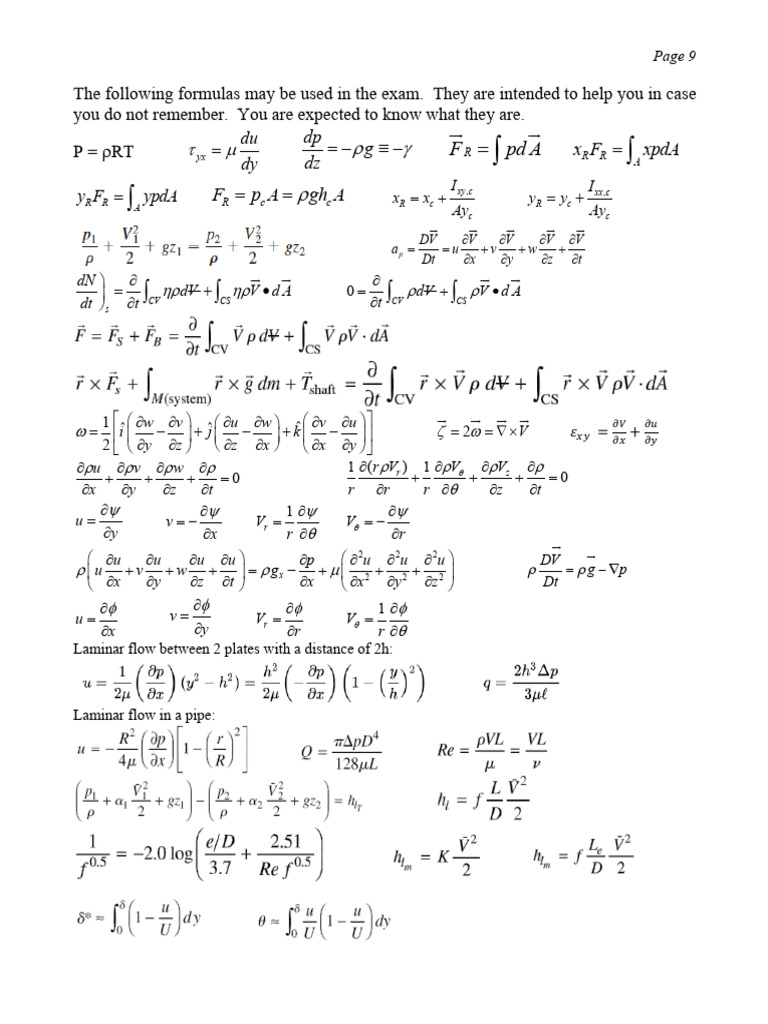 Exam4 Formula | PDF