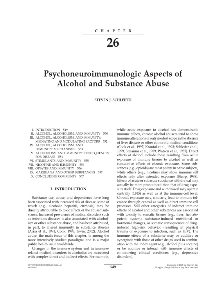 Substance Abuse | PDF | Immune System | Alcoholism