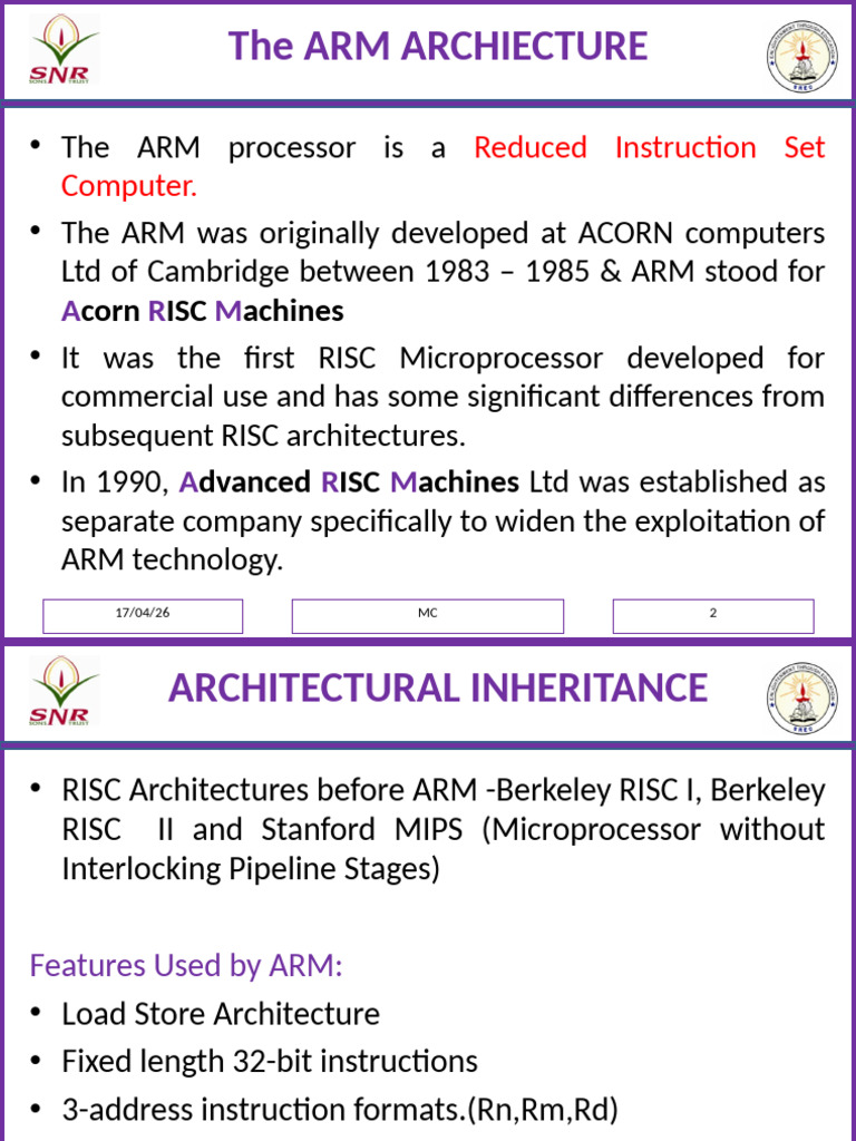 The ARM Programmer's Model - 3 Stage and 5 Stage Pipeline ARM ...