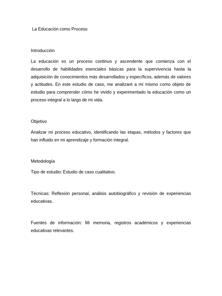La Educación como Proceso | PDF | Aprendizaje | Enseñando