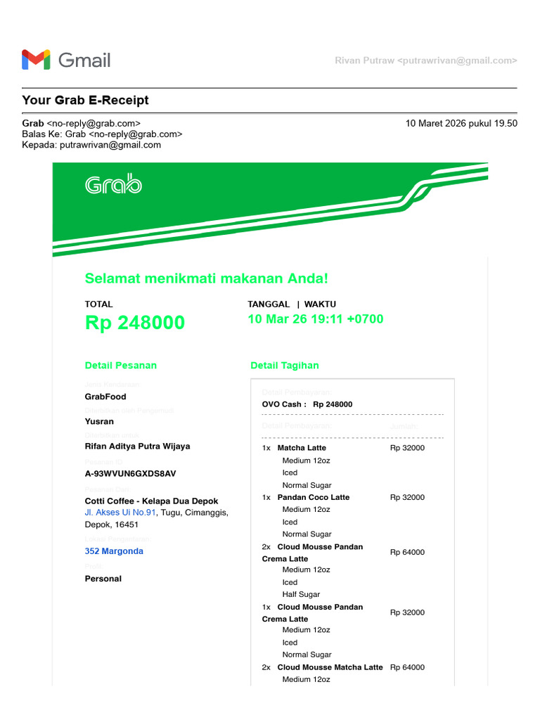 Your Grab E-Receipt | PDF