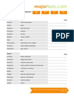 Advanced vocabulary development for TOEFL Word List 05