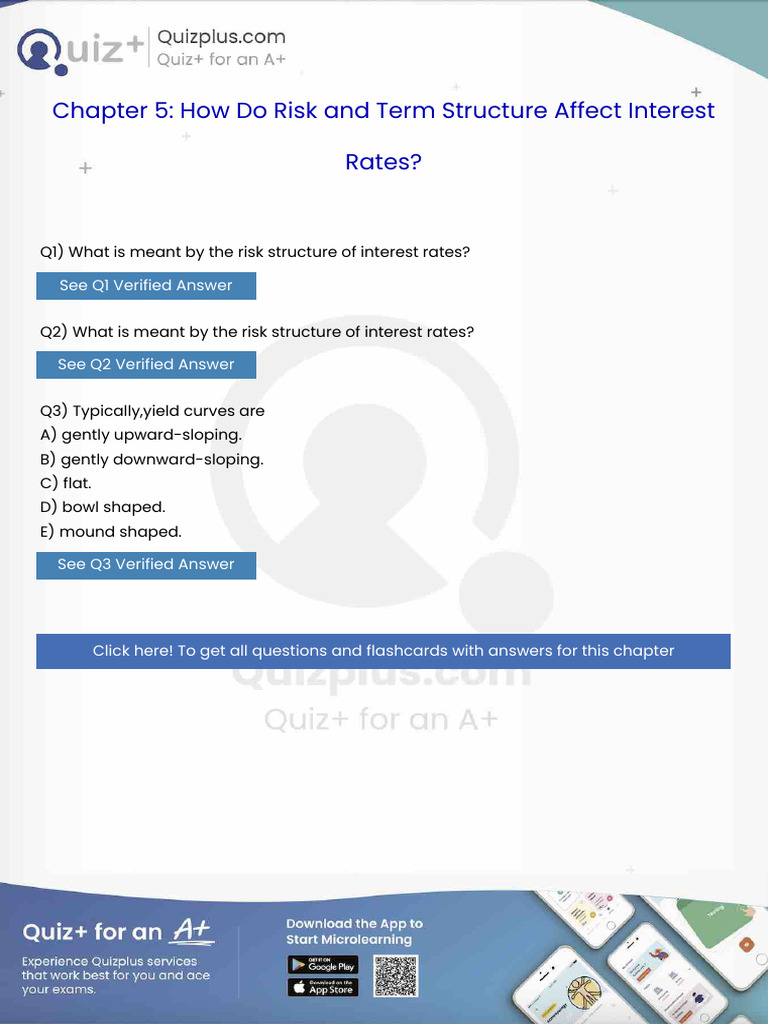 What is Meant by the Risk Structure of Interest Rates | PDF | Financial ...