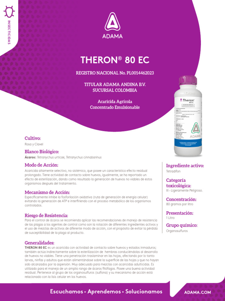 Ficha Tecnica Theron v-102024 | PDF
