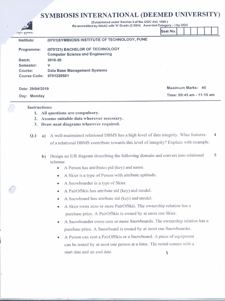 Ese April 2019-Cs Sem v-02 | PDF