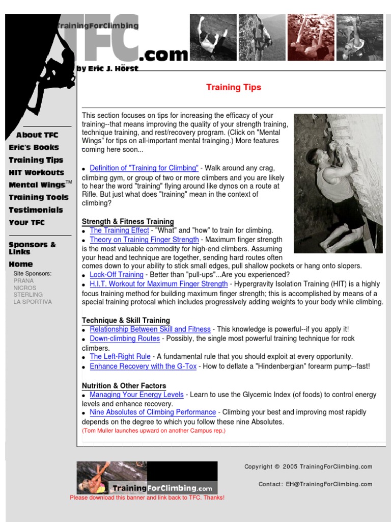 Training Tips | PDF