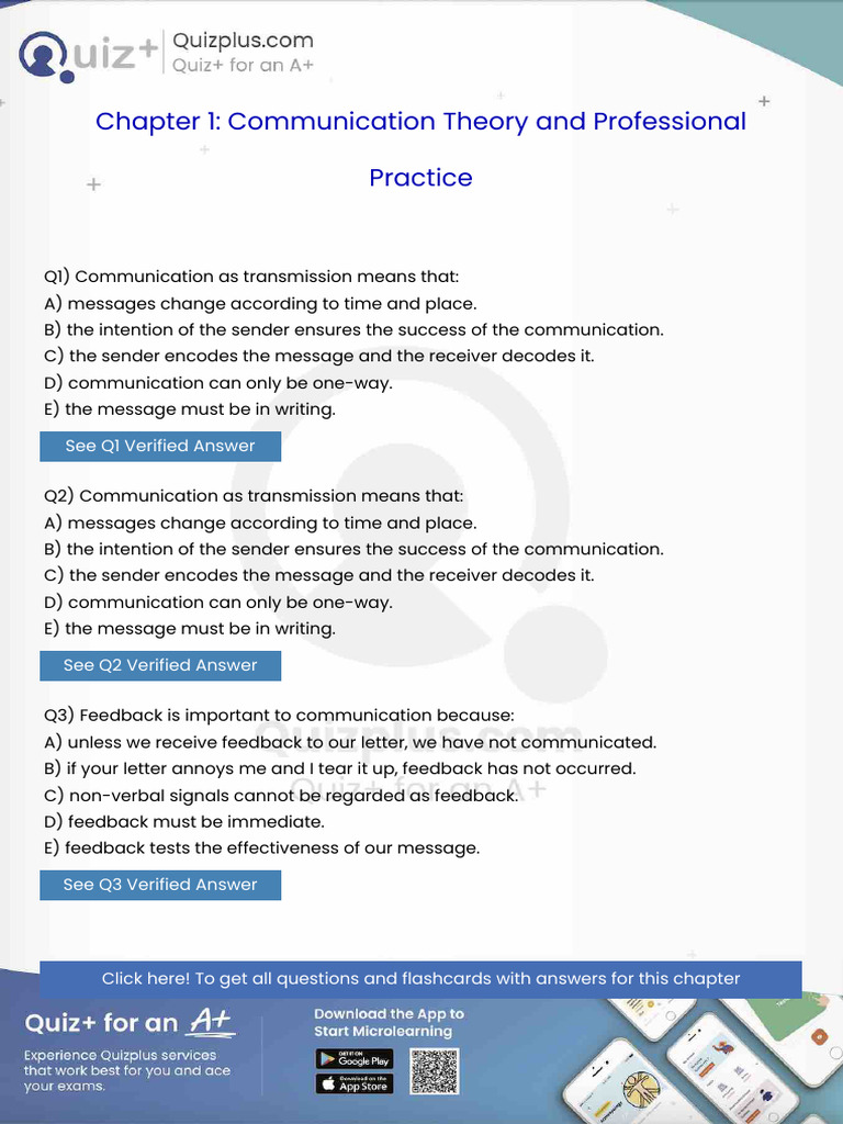 Communication as Transmission Means That | PDF | Communication | Public ...