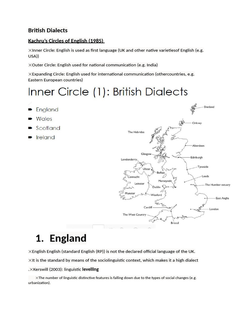 British Dialects - England | PDF | English Language | Dialectology
