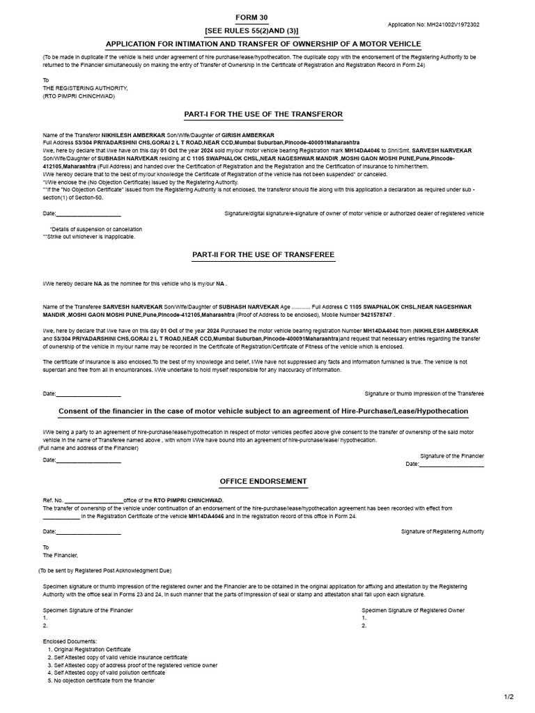 Form 30 | PDF